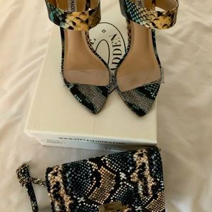 Steve Madden snakeskin heels